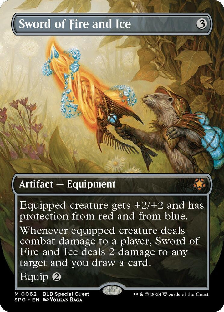 Image for Sword of Fire and Ice (Borderless) (62) - Magic: The Gathering