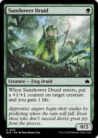 Image for Sunshower Druid (195) [Bloomburrow]