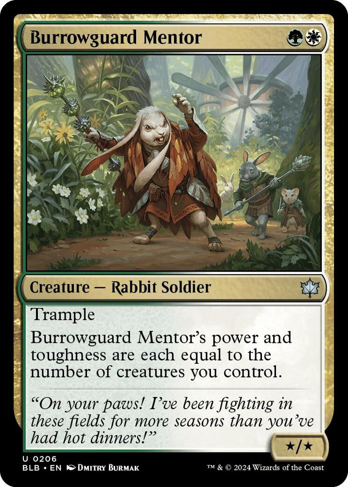 Image for Burrowguard Mentor (206) [Bloomburrow]