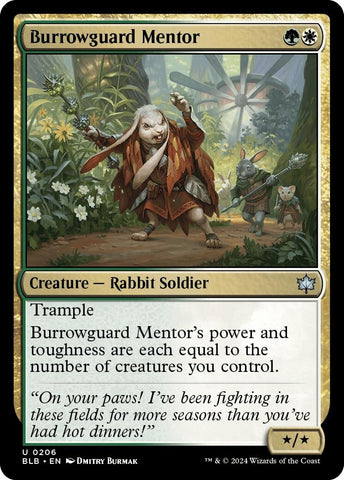 Image for Burrowguard Mentor (206) [Bloomburrow]
