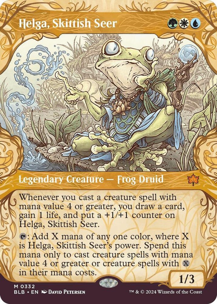 Image for Helga, Skittish Seer (Showcase) (332) [Bloomburrow]