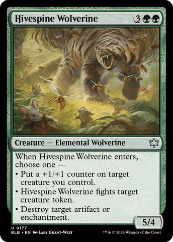 Image for Hivespine Wolverine (177) [Bloomburrow]