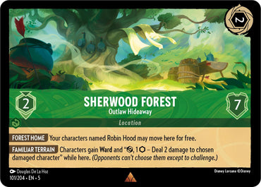 Image for Sherwood Forest - Outlaw Hideaway (101/204) - Disney Lorcana