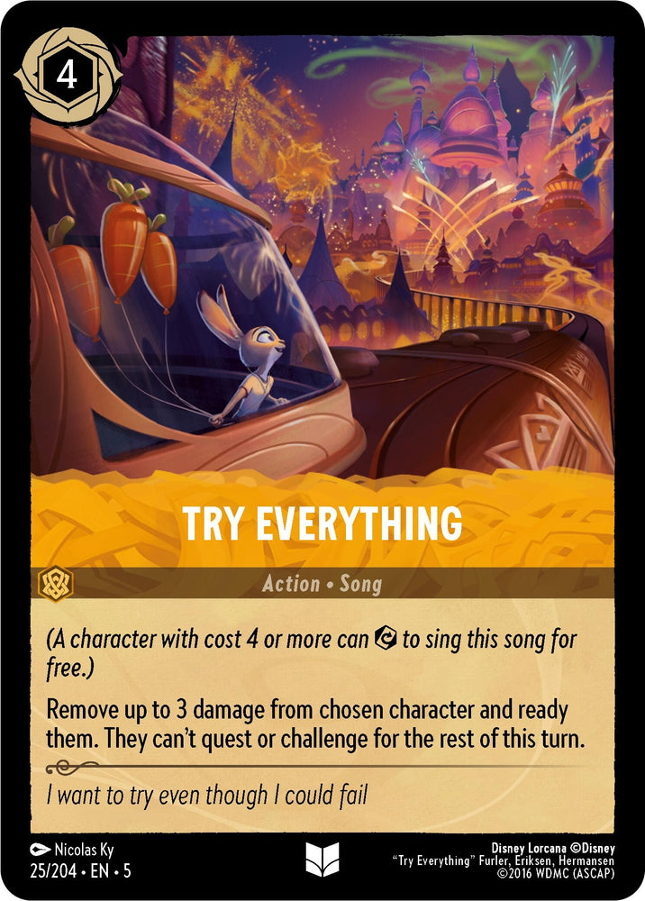 Image for Try Everything (25/204) - Disney Lorcana