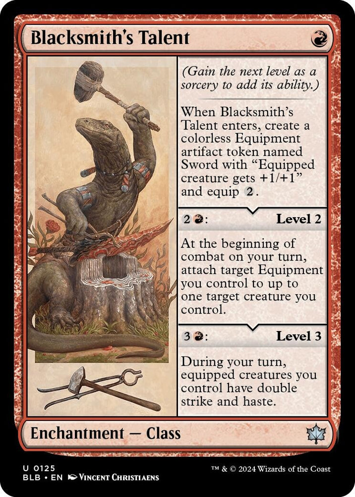 Image for Blacksmith's Talent (125) [Bloomburrow]