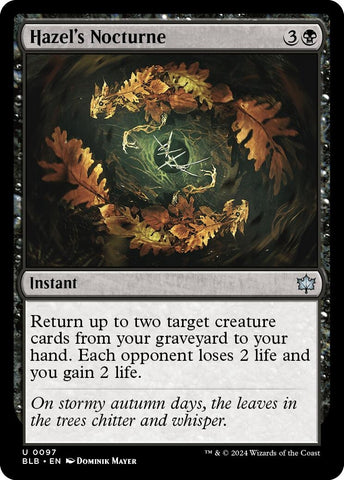 Image for Hazel's Nocturne (97) [Bloomburrow]