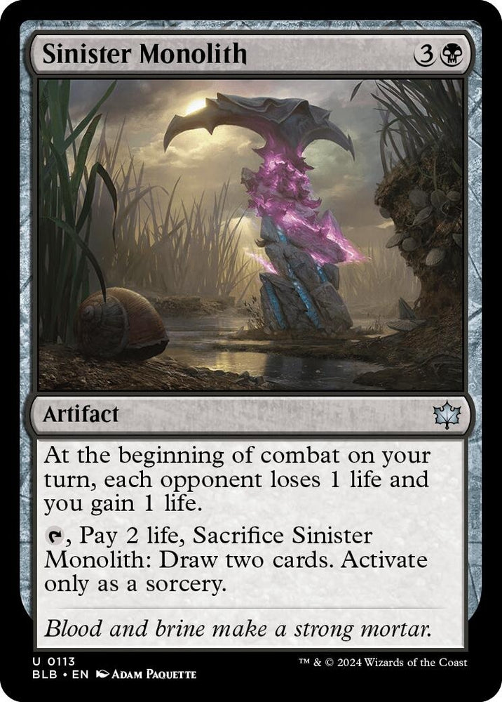 Image for Sinister Monolith (113) [Bloomburrow]