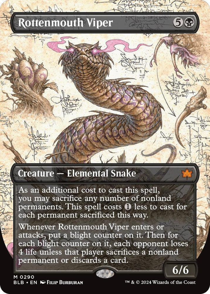 Image for Rottenmouth Viper (Borderless) (290) [Bloomburrow]