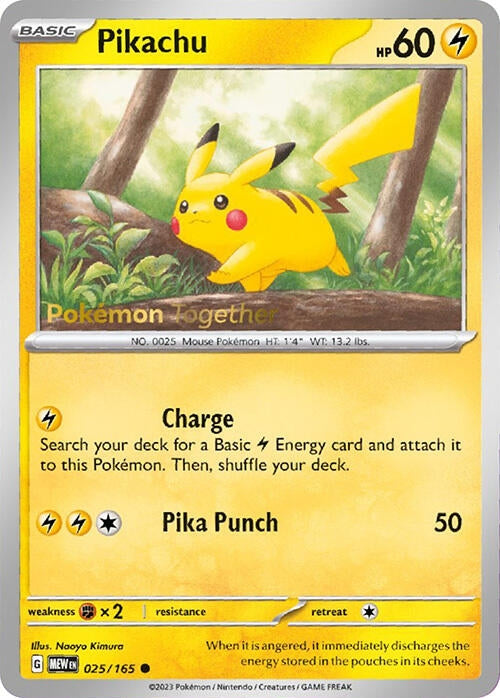 Pikachu - 025/165 (Pokemon Together) (025/165) (Miscellaneous Cards & Products)