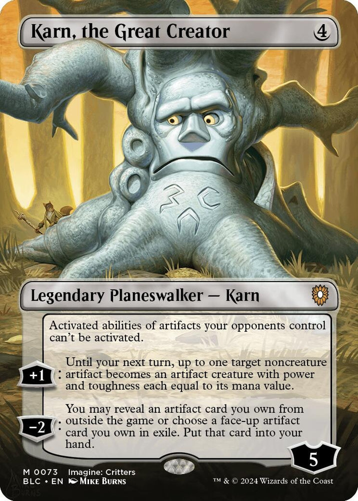 Image for Karn, the Great Creator (Borderless) (73) [Commander: Bloomburrow]