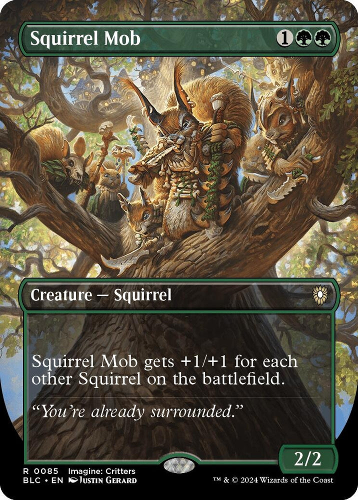 Image for Squirrel Mob (Borderless) (85) [Commander: Bloomburrow]