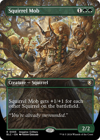 Image for Squirrel Mob (Borderless) (85) [Commander: Bloomburrow]