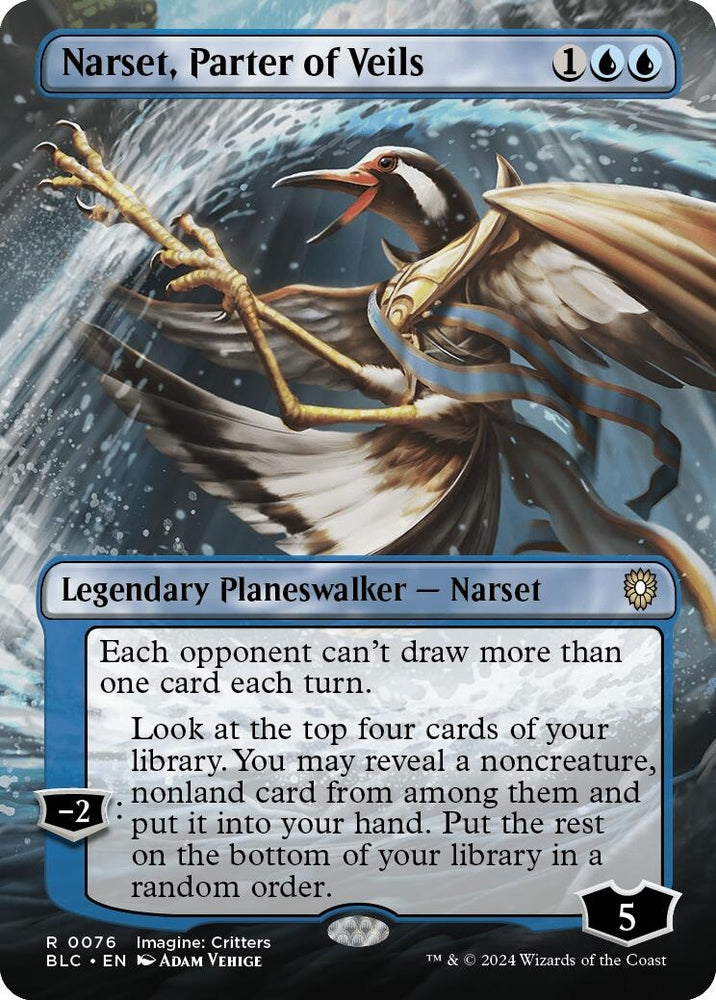 Image for Narset, Parter of Veils (Borderless) (76) [Commander: Bloomburrow]