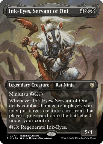 Image for Ink-Eyes, Servant of Oni (Borderless) (77) [Commander: Bloomburrow]