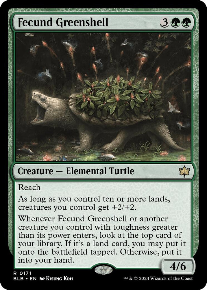 Image for Fecund Greenshell (171) [Bloomburrow]