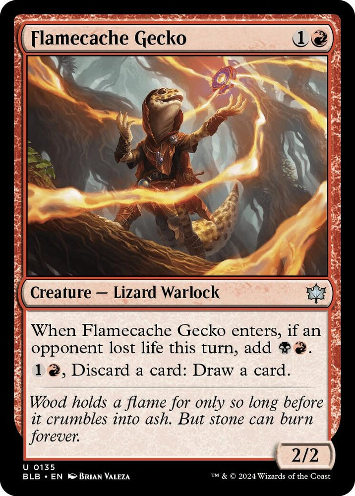 Image for Flamecache Gecko (135) [Bloomburrow]
