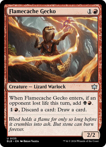 Image for Flamecache Gecko (135) [Bloomburrow]