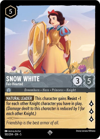 Image for Snow White - Fair-Hearted (183/204) - Disney Lorcana