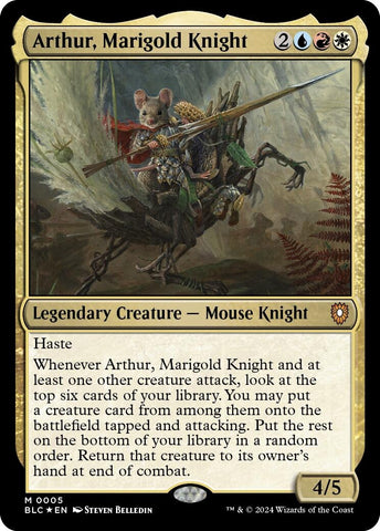 Image for Arthur, Marigold Knight (5) [Commander: Bloomburrow]
