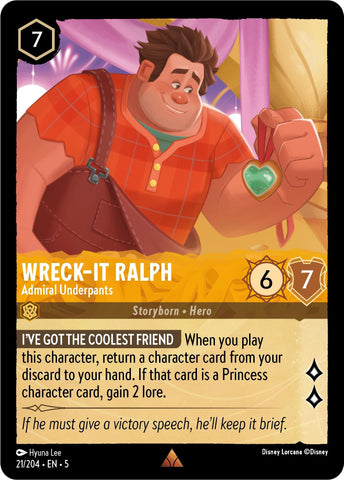 Image for Wreck-It Ralph - Admiral Underpants (21/204) - Disney Lorcana