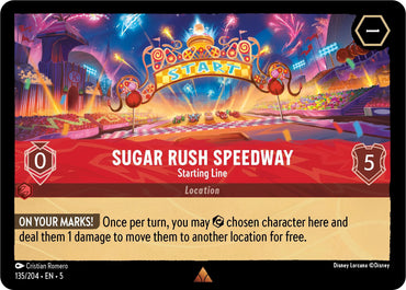 Image for Sugar Rush Speedway - Starting Line (135/204) - Disney Lorcana
