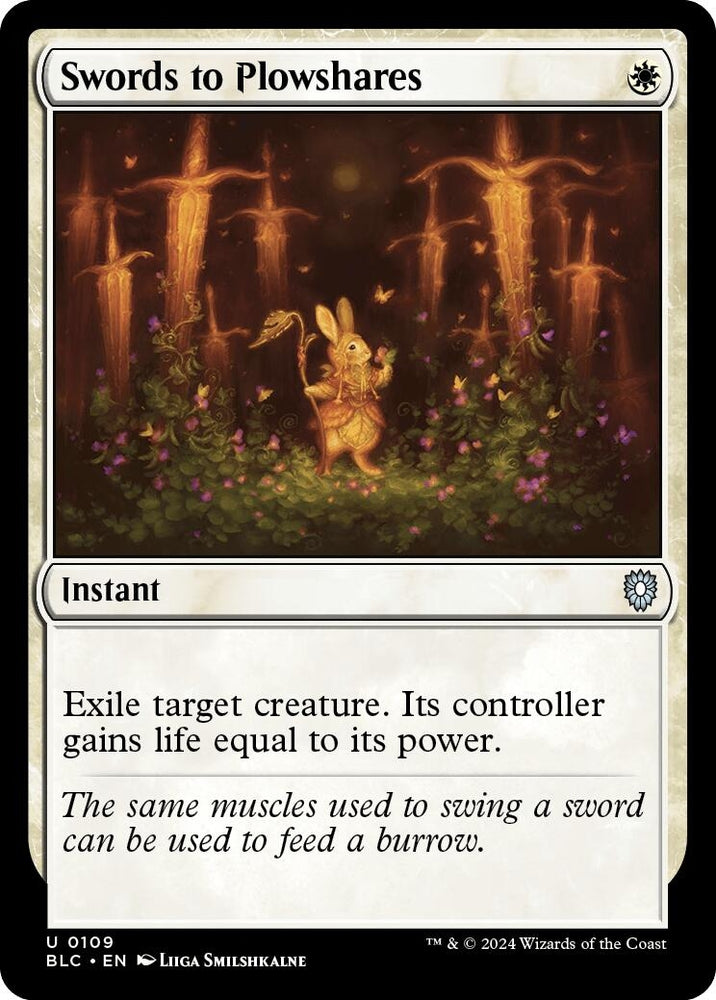 Image for Swords to Plowshares (109) [Commander: Bloomburrow]
