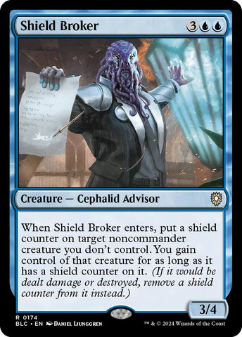Image for Shield Broker (174) [Commander: Bloomburrow]