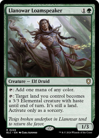 Image for Llanowar Loamspeaker (228) [Commander: Bloomburrow]