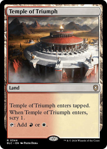 Image for Temple of Triumph (344) [Commander: Bloomburrow]