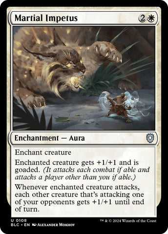 Image for Martial Impetus (108) [Commander: Bloomburrow]