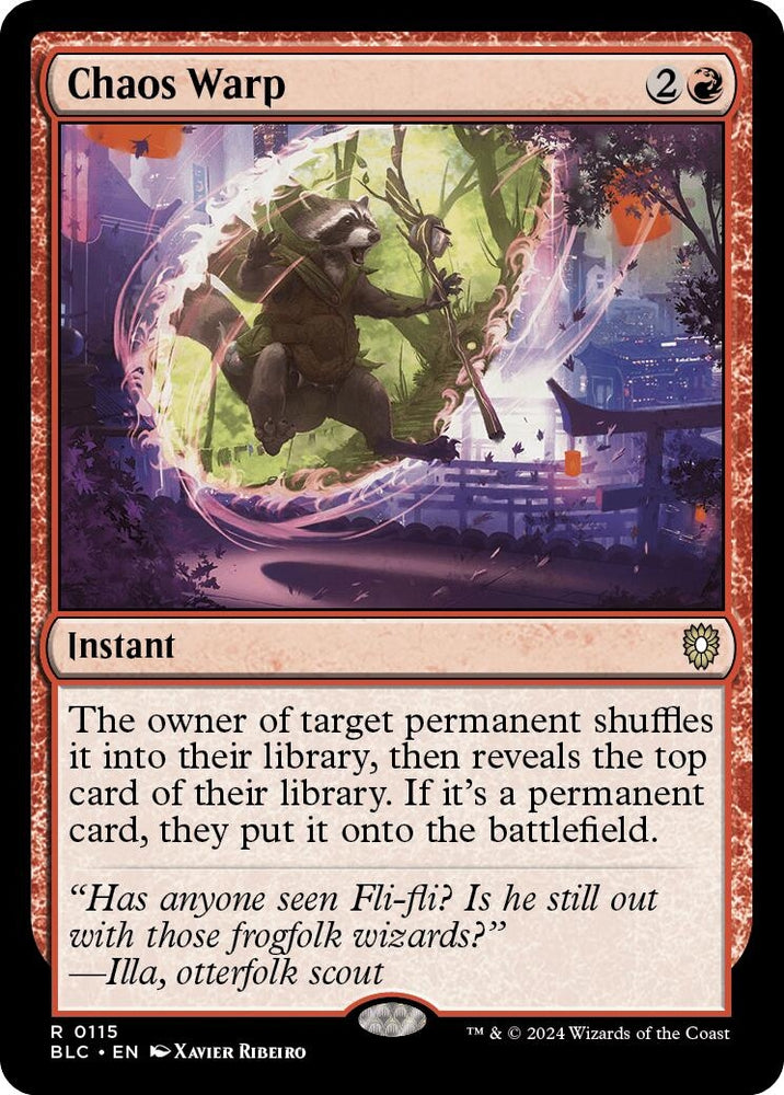 Image for Chaos Warp (115) [Commander: Bloomburrow]