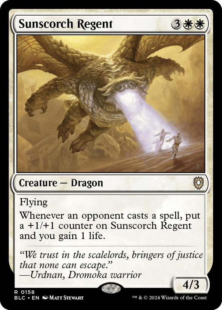 Image for Sunscorch Regent (158) [Commander: Bloomburrow]