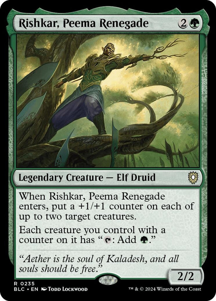 Image for Rishkar, Peema Renegade (235) [Commander: Bloomburrow]