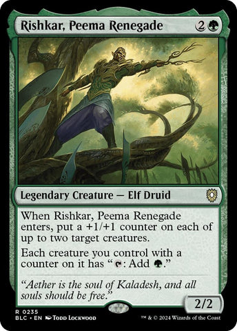 Image for Rishkar, Peema Renegade (235) [Commander: Bloomburrow]