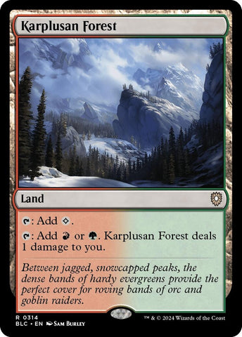 Image for Karplusan Forest (314) [Commander: Bloomburrow]