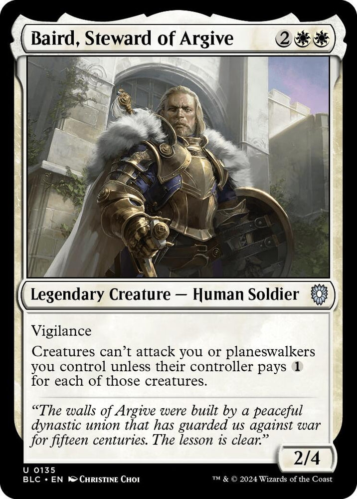Image for Baird, Steward of Argive (135) [Commander: Bloomburrow]