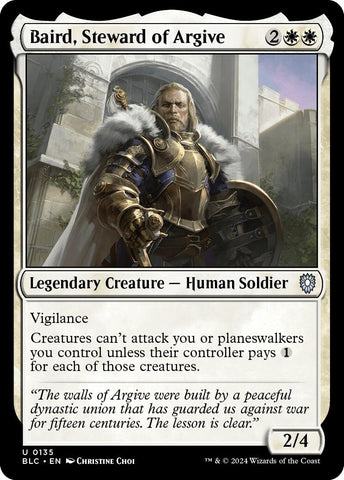Image for Baird, Steward of Argive (135) [Commander: Bloomburrow]