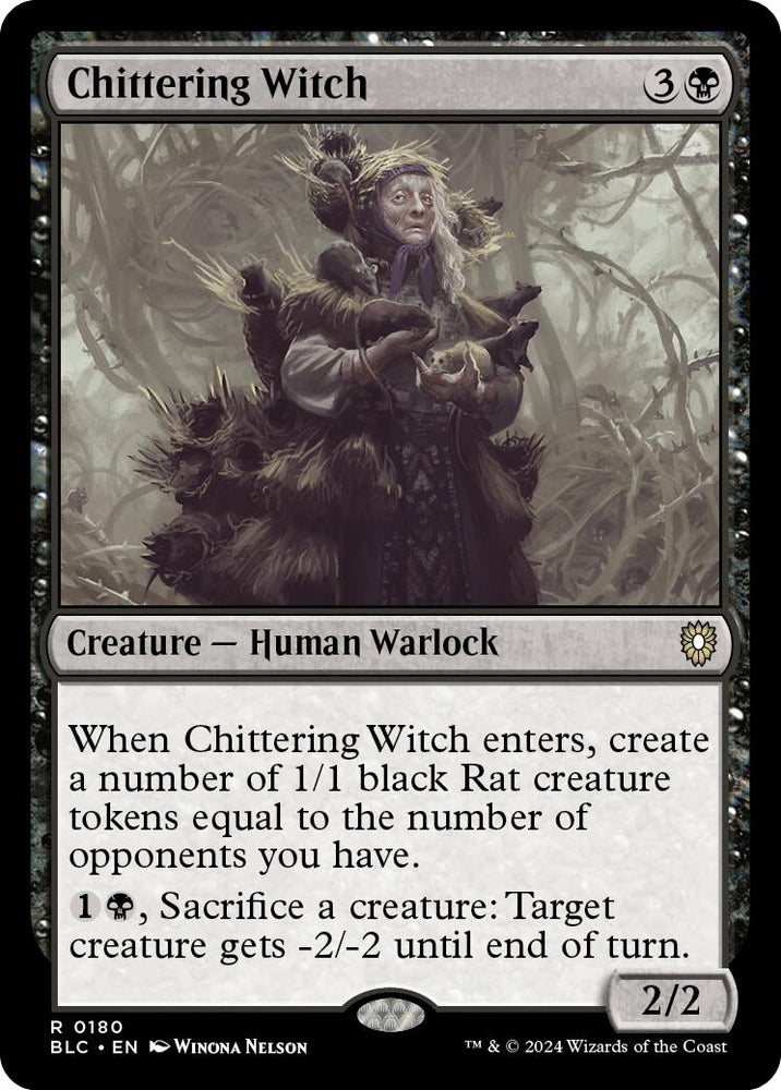 Image for Chittering Witch (180) [Commander: Bloomburrow]
