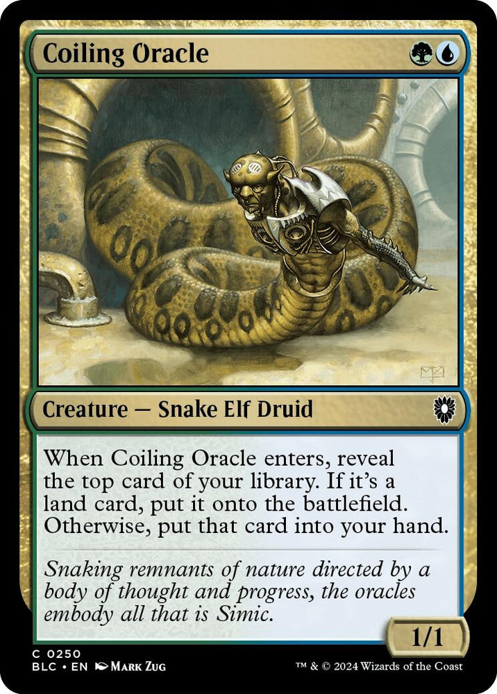 Image for Coiling Oracle (250) [Commander: Bloomburrow]