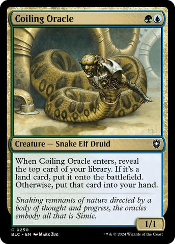 Image for Coiling Oracle (250) [Commander: Bloomburrow]