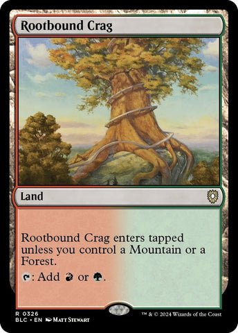 Image for Rootbound Crag (326) [Commander: Bloomburrow]