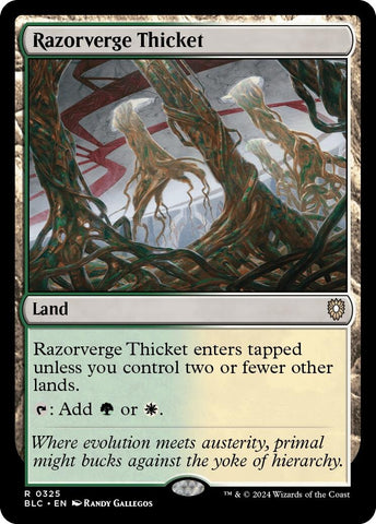 Image for Razorverge Thicket (325) [Commander: Bloomburrow]
