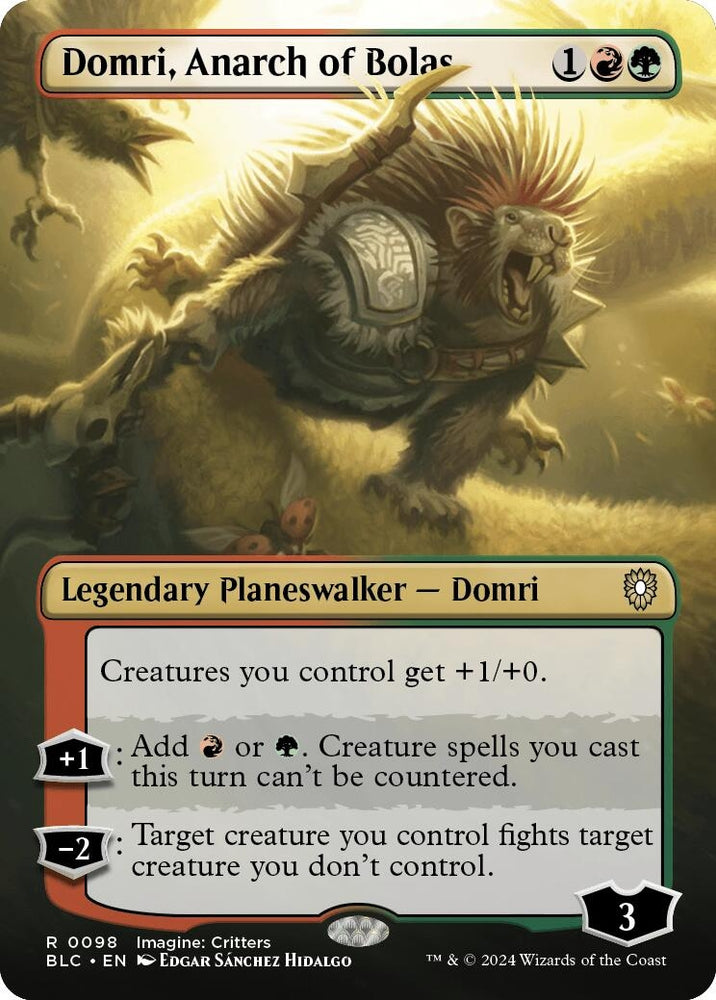 Image for Domri, Anarch of Bolas (Borderless) (98) [Commander: Bloomburrow]