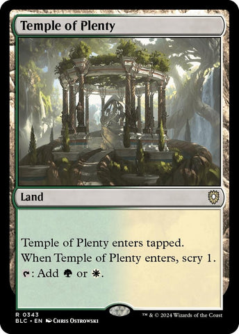 Image for Temple of Plenty (343) [Commander: Bloomburrow]