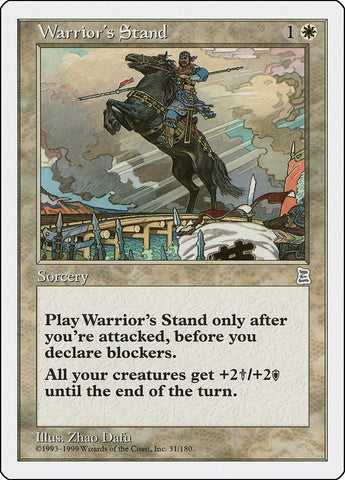 Image for Warrior's Stand (31) - Magic: The Gathering