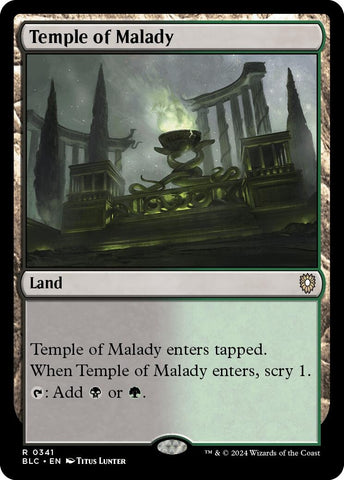 Image for Temple of Malady (341) [Commander: Bloomburrow]