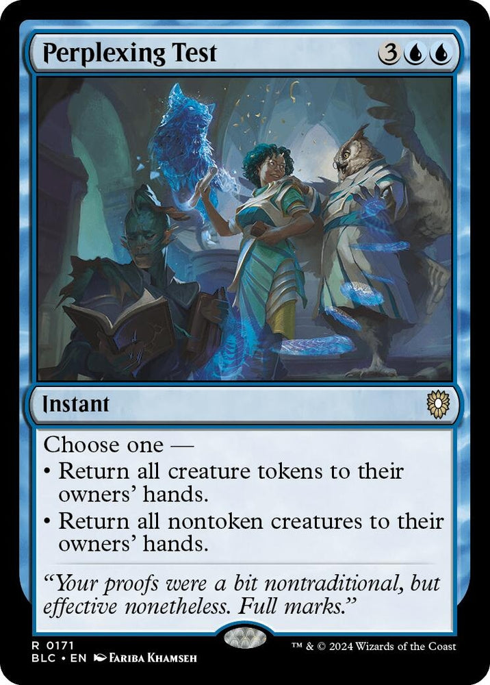 Image for Perplexing Test (171) [Commander: Bloomburrow]