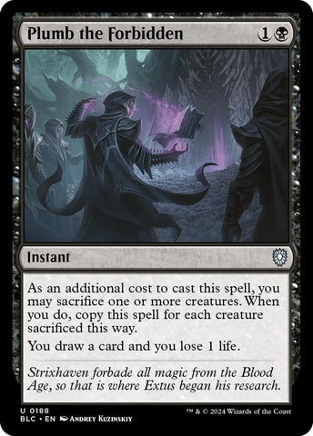 Image for Plumb the Forbidden (188) [Commander: Bloomburrow]