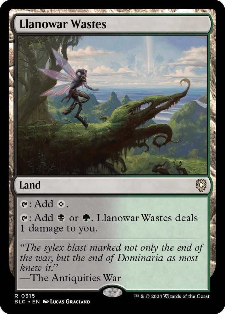 Image for Llanowar Wastes (315) [Commander: Bloomburrow]