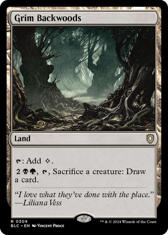 Image for Grim Backwoods (309) [Commander: Bloomburrow]
